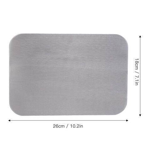 Placa de matrícula de aluminio para motocicleta de 2,5 mm plateada 1
