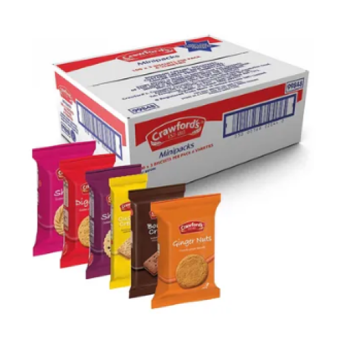 Crawfords Assorted Mini Biscuits (Pack of 100)