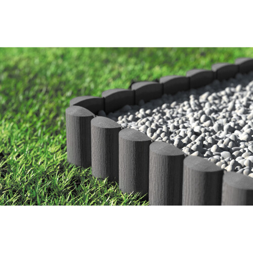 Bordura da giardino Cellfast Eco 4 - Grigio - 2,4m - Plastica resistente al gelo e durevole 1