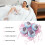 4pcs Aromatherapy Bubble Bath Balls with Freesia Scent, Dried Flower 4