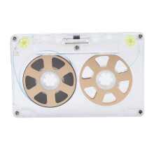 Reel to Reel Leerkassette 46 Min, geringes Rauschen, transparentes Gold