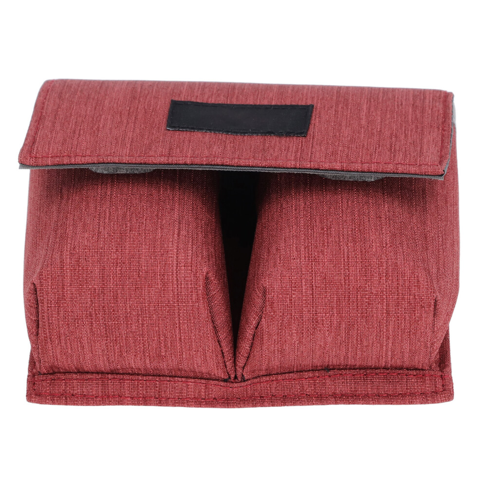 Portable Drone Battery Bag Nylon Case For Mavic 2 Mini 3 & Mini 4 Pro, 2 Slots, Brick Red 7661331649516