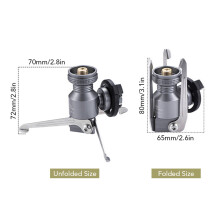 Z23-CB/Z23-OD Adattatore per treppiede Argento 70x70x72mm