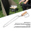 Kaminzange aus Edelstahl 42 cm Buchegriff 4