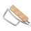 Kaminzange aus Edelstahl 42 cm Buchegriff 8