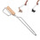Kaminzange aus Edelstahl 42 cm Buchegriff 15