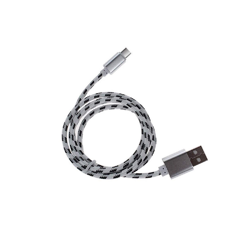 (Grey 0.25) Alloy Premium Aluminum Data Cable Fast Charging Android Pattern Phone Tiger-image-OPC-PJB25MD-NEW