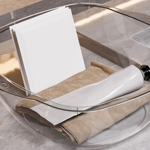 Transparent Plastic Wash Basin L – Multipurpose Face & Laundry Dish