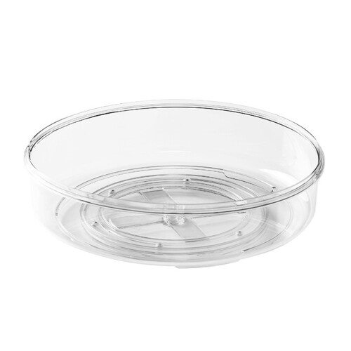 Transparent Round Kitchen Rotating Storage Tray for Spices, 1000g