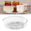 Transparent Round Kitchen Rotating Storage Tray for Spices, 1000g 11