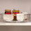 Transparent Round Kitchen Rotating Storage Tray for Spices, 1000g 4