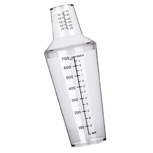 Shaker-Becher mit Skala 700ml PC kälte- und hitzebeständig