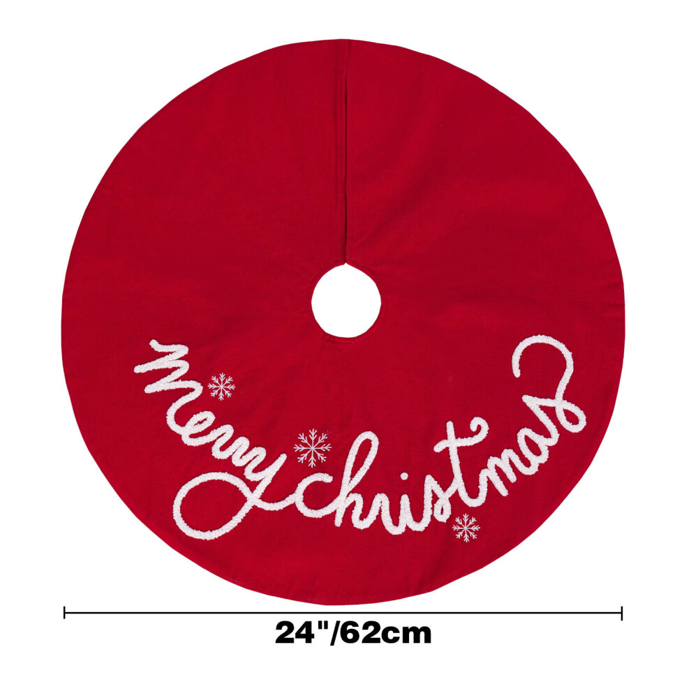 (Diameter 62CM/24 inches) Christmas new letter Christmas tree skirt creative red Christmas apron festive atmosphere decoration supplies-image-OPC-PJB2678-NEW