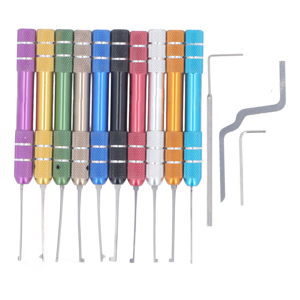 10Pcs Stainless Steel Tap Extractor Kit With Color Handles, Broken Tap Remover 8181331662579
