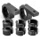 2 pezzi di supporto per barra LED in alluminio da 1,0-2,0 pollici nero 3