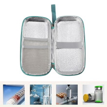 Portable Insulin Cooler Case with 2 Ice Packs, EVA, 21x10cm