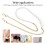 Imitation Pearl Bead Handle Bag Chain Strap 15