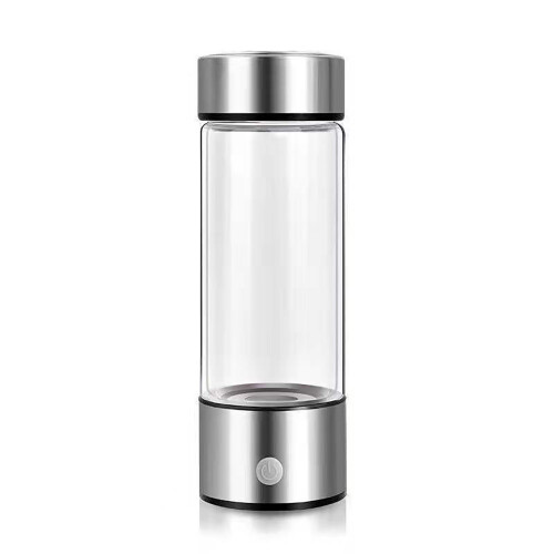 420ml USB Rechargeable Silver Hydrogen Water Maker Bottle 2