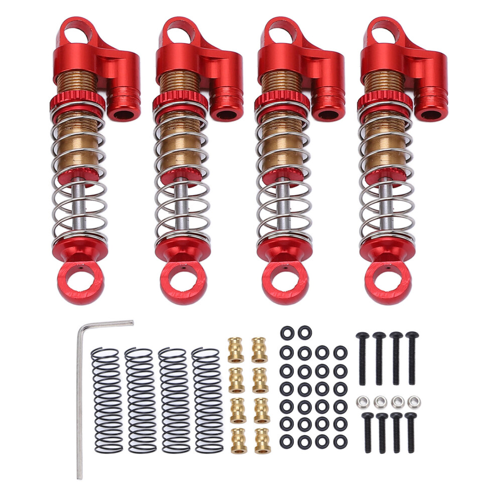 Aluminum Alloy Front Rear Shock Absorbers Dampers Red 9121376085963