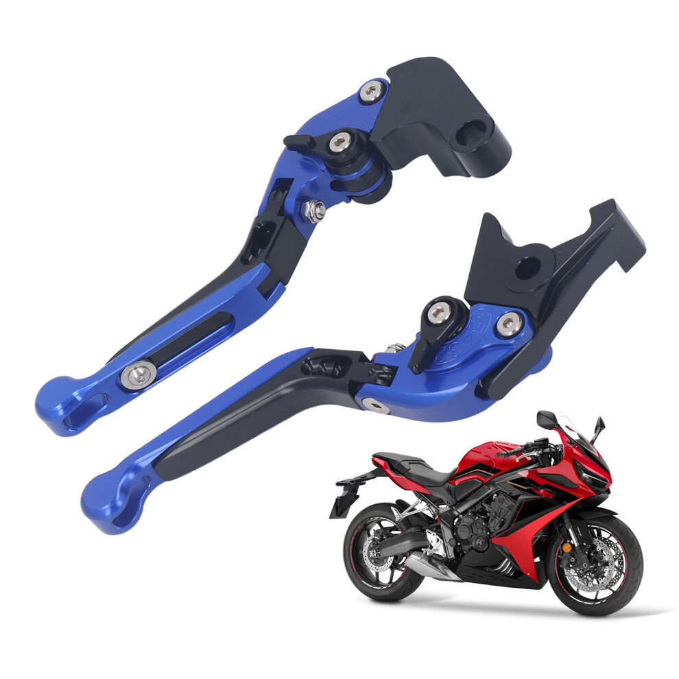 Adjustable Cnc Aluminum Motorcycle Clutch Lever For Cbr650f Cb650f 2014-2023, Blue 3451331668907