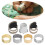 7Pcs Sewing Thimble Ring Brass Finger Protection 10