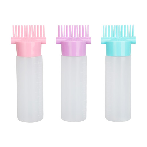 3er Pack Wurzelkamm-Applikatorflasche, 6 Unzen, klar 1