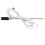 Sonde en acier inoxydable de type K 8 mm 50 cm câble de 4 m 3