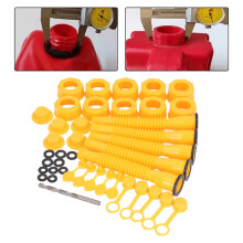 5 Set Anti Spill 8.1in Gas Can Nozzle Kit for 1-10 Gal Fuel Cans