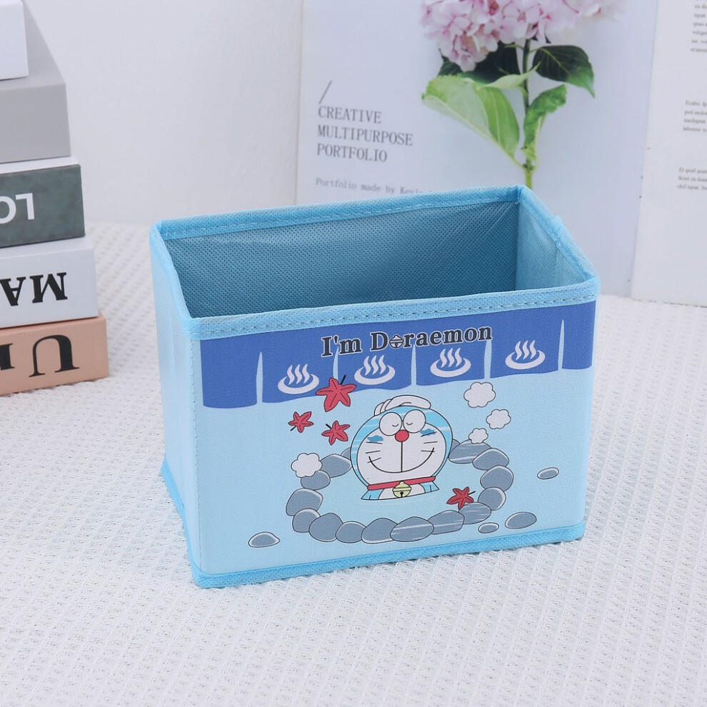 (Hot Spring ) Doraemon Pu Desktop Storage Box With Foldable Storage For Office And Bedroom Use-image-OPC-PJB2DX8-NEW