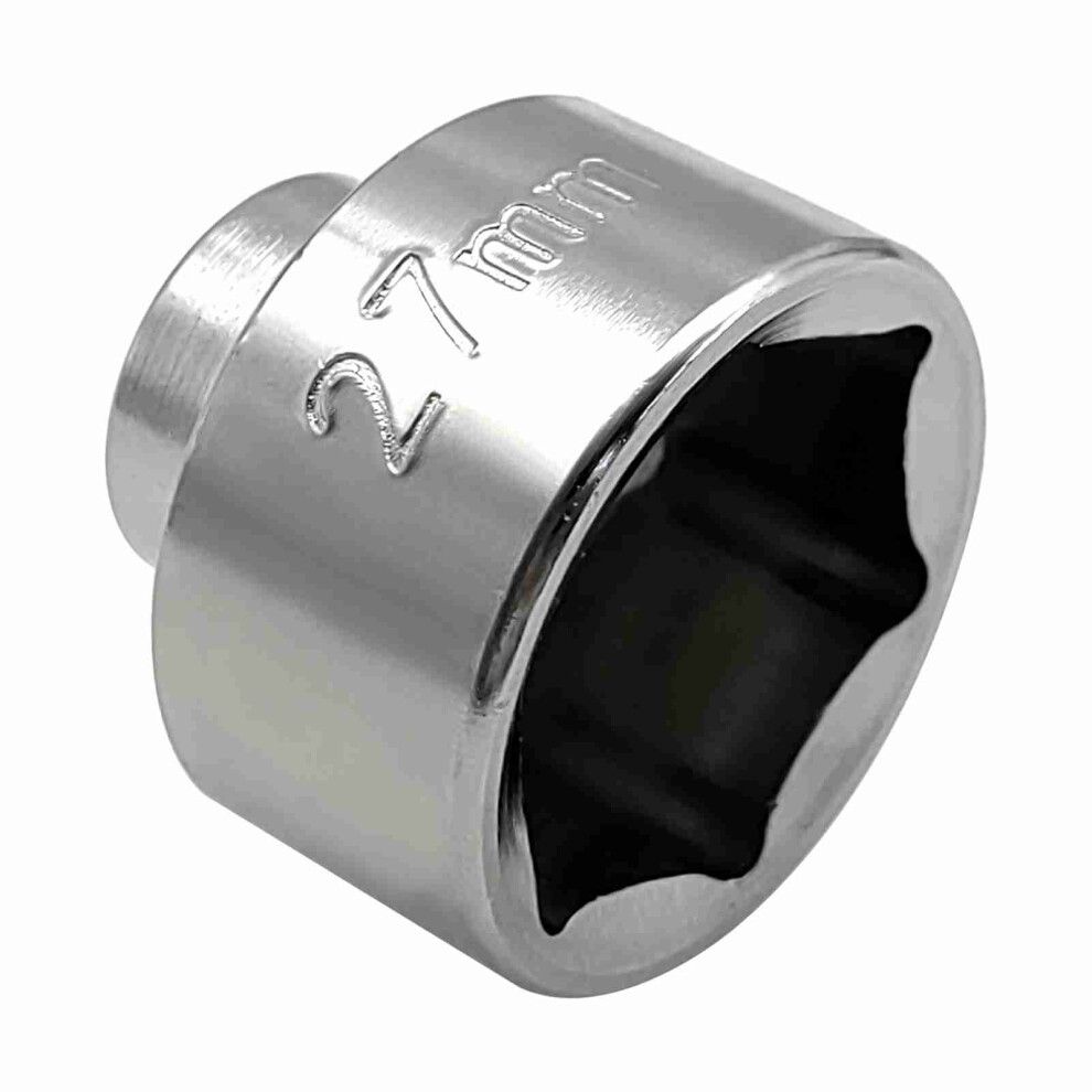 6-Point 27Mm Oil Filter Wrench Low Profile Socket For Car Maintenance 5021331673751