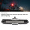 USB Rechargeable Bike Tail Light with Fixing Strap, 87x20x30mm 4