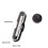 USB Rechargeable Bike Tail Light with Fixing Strap, 87x20x30mm 2
