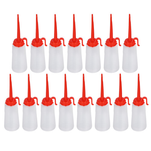 15Pcs 150ml Sewing Machine Oil Can Plastic Bottle
