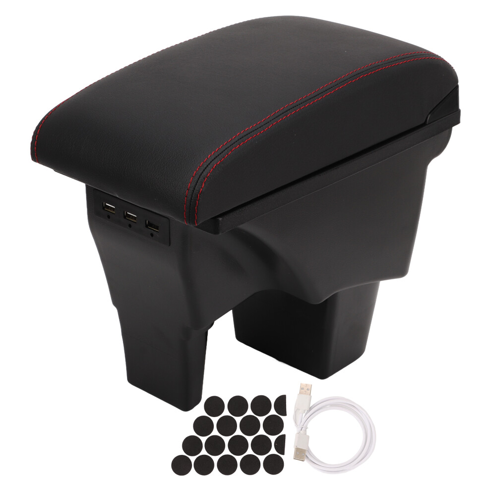 Car Armrest Box Central Console Arm Rest Black 9121376087455