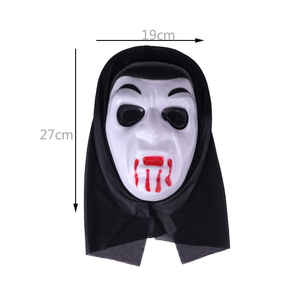 (White Vampire) Ghost Screaming Vampire King Wizard Cosplay Mask Halloween Party Role Playing-image-OPC-PJB2H9V-NEW