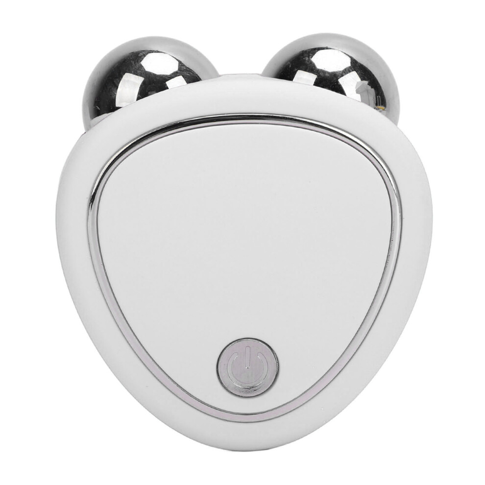 White Micro Current Facial Massager, Usb Rechargeable, Skin Tightening,