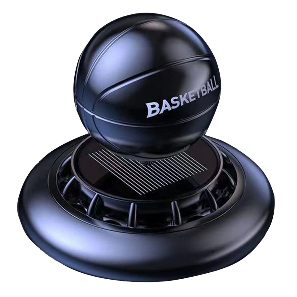 Car Solar Freshener Auto Rotatable Football Strong Black 9121376088032