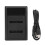 NB 11L Chargeur LCD USB-C à 2 emplacements 4,2 V 600 mA 2