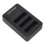 3er-Pack NP BG1 USB-Batterieladegerät mit LCD-Display 16