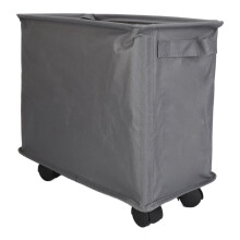 Roues fines pour panier à linge roulant 40 20 35 cm gris