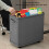 Cesta de ropa gris oscuro delgada con ruedas 40x20x35 cm 7