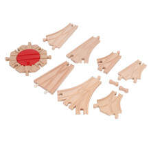 Wooden Train Track Assembly Kit - Perfect Gift for Toddlers & Kids