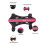 PU Leather Kids Archery Arm Guard Pink 4mm Thick Adjustable Protector 6