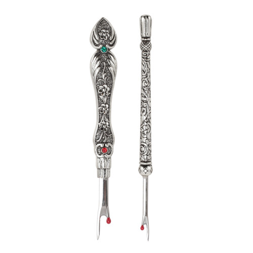 2pcs Retro Metal Seam Remover Set for Needlework & Leatherwork 2