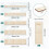 5pcs Lightweight Macrame Tool Set with Clear Scale Beech Wood 2