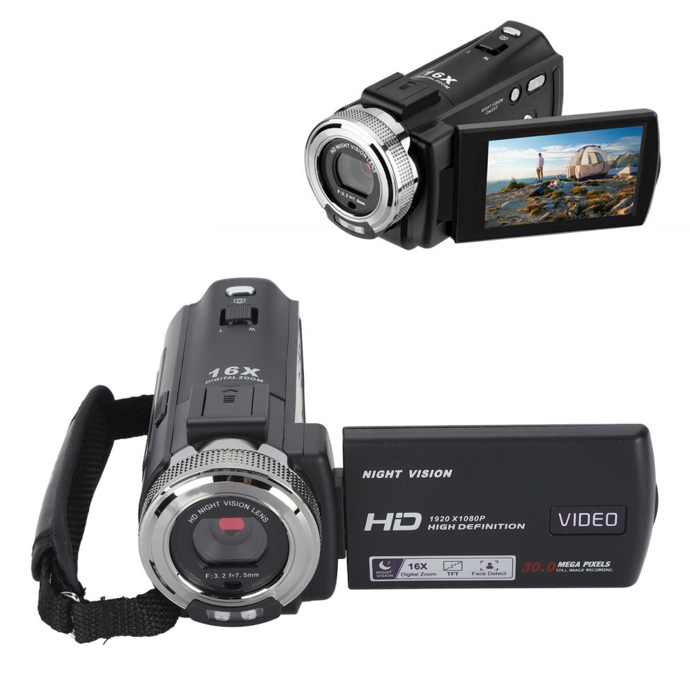 Capture Every Moment With 30Mp Full Hd Camcorder And Night Vision Light 3691331686390