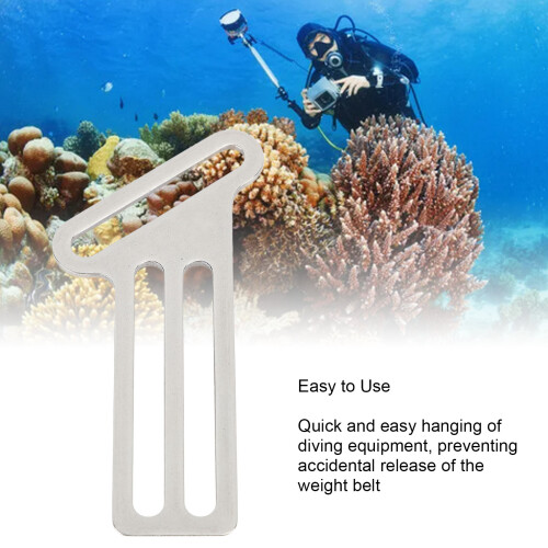 Diving Sidemount BCD Buckle 316 SS Rope Keeper for Safe Dive 2