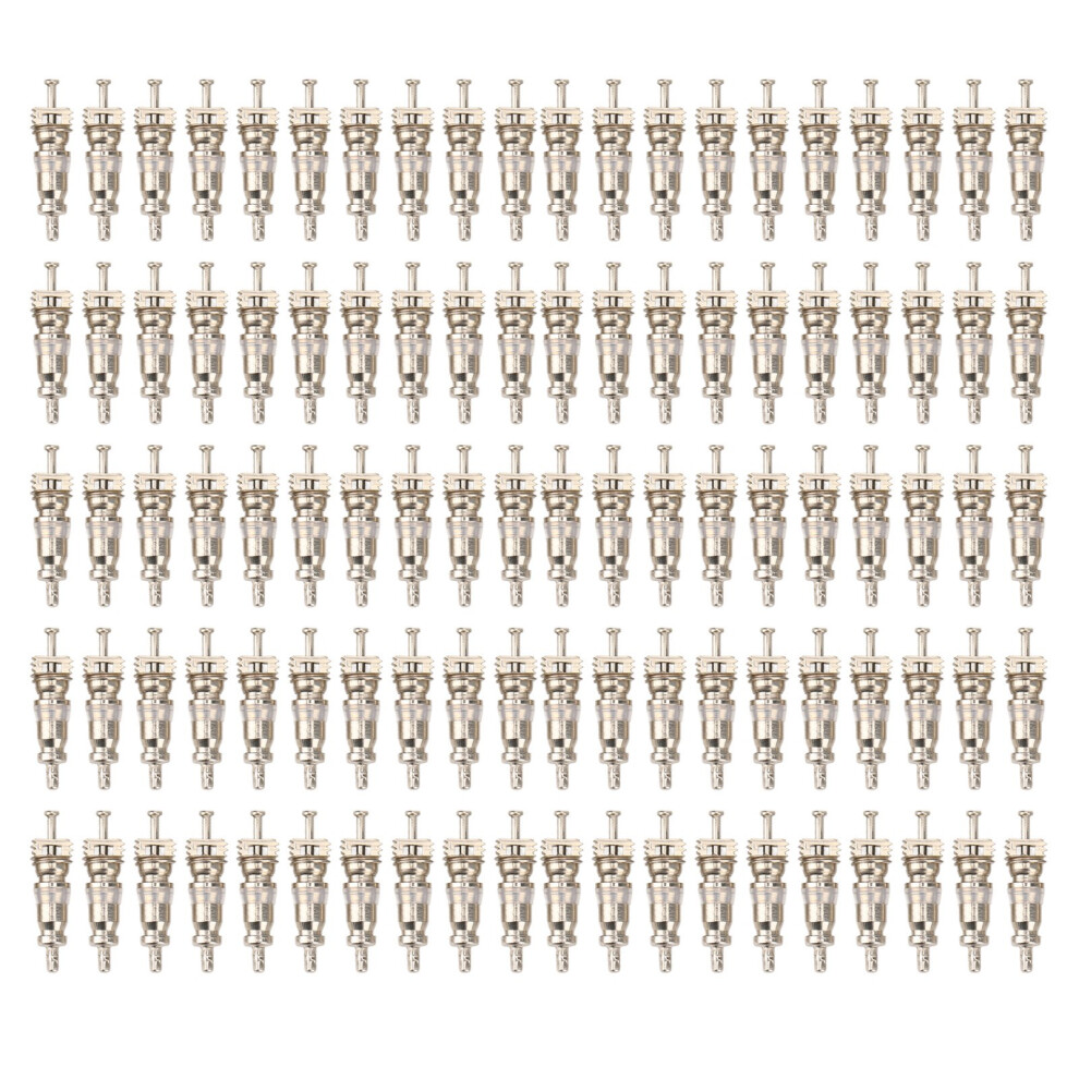 100Pcs High Pressure Valve Stem Core Aluminum 9121376089633