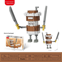 (Cappuccino) Italiana Tungtungsahur Brainrot Building Blocks Toy For Development Kids Brain
