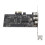 Tarjeta riser PCIe x1 a 1394A FireWire de 3 puertos, verde 1